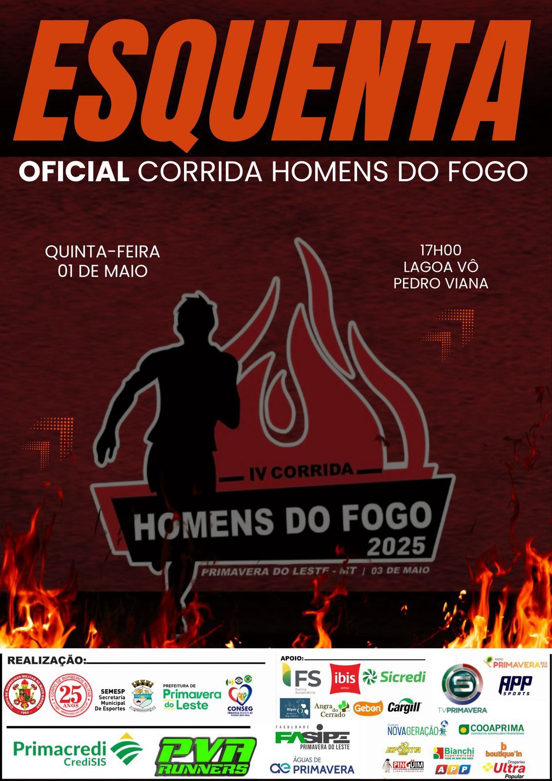 CORRIDA  HOMENS DE FOGO