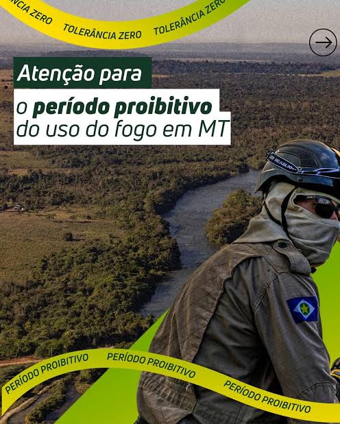 Período proibitivo do fogo entra em vigor em MT