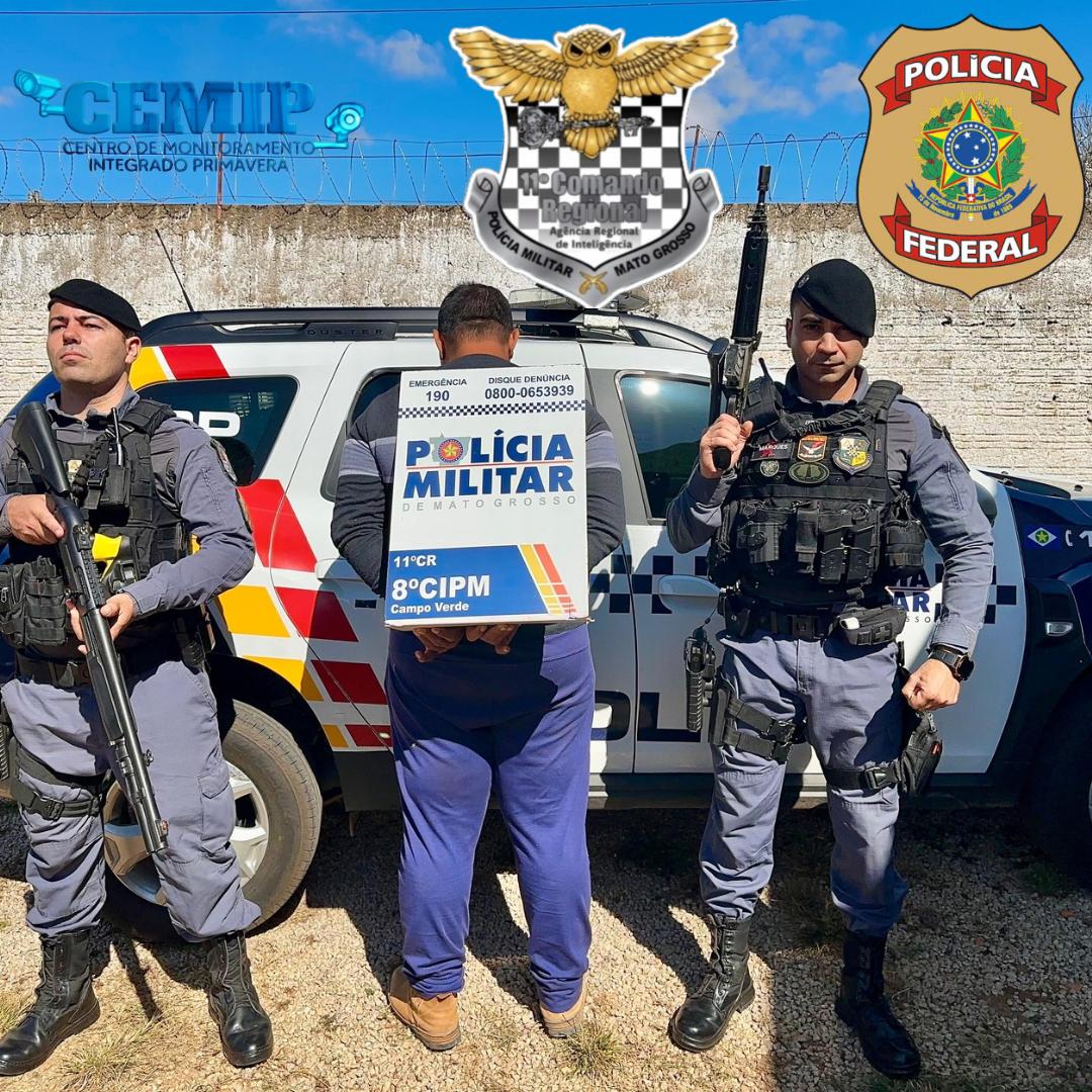 Polícia Militar prende condenação por estupro de violência durante operação na BR-070 em Campo Verde