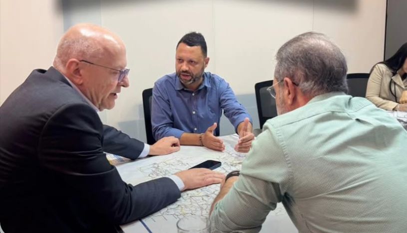 Vice-governador Otaviano Pivetta se articula com o prefeito Luciano Sol investimento de R$ 4 milhões em asfalto para Poxoréu