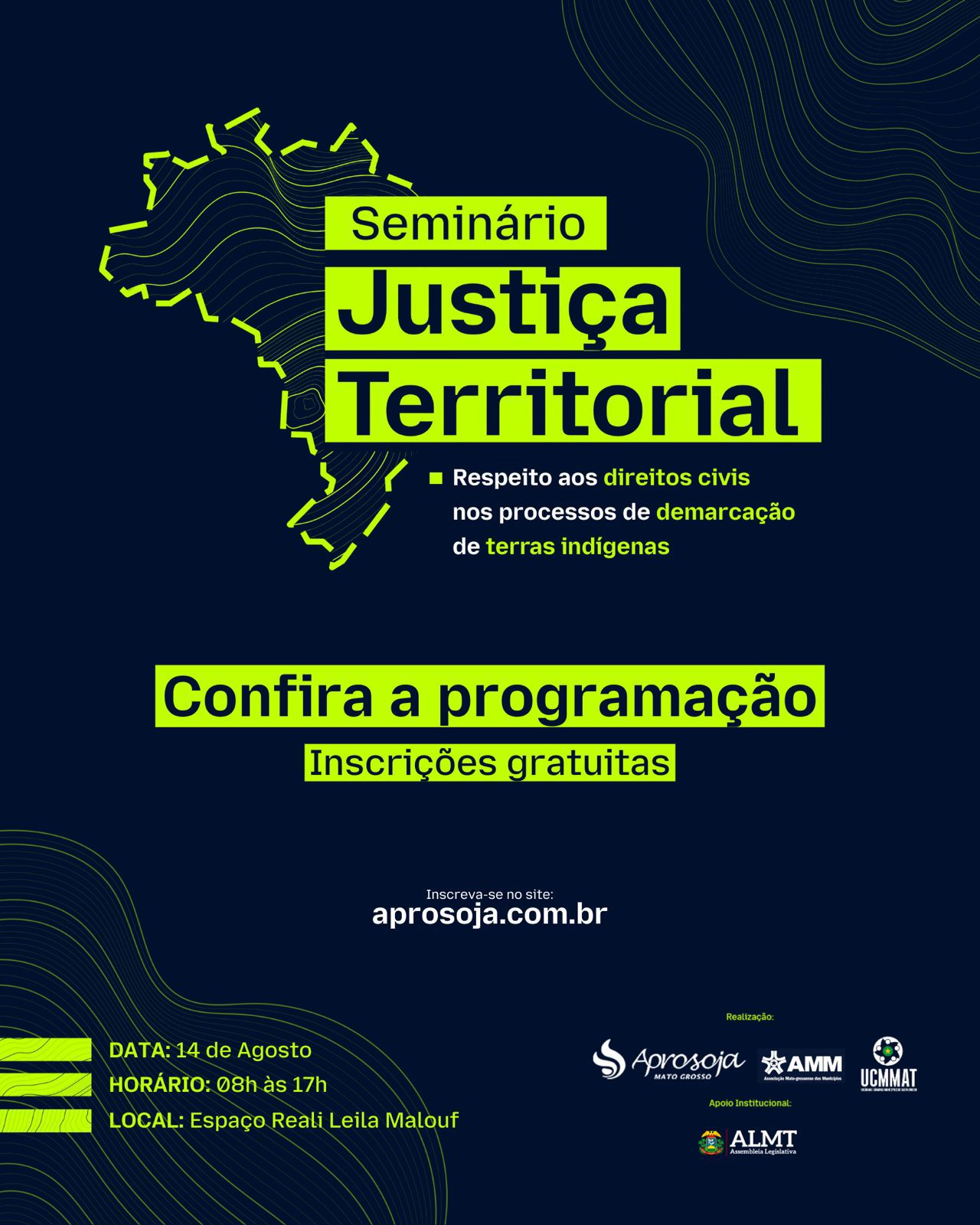 Aprosoja Mato Grosso e AMM promovem o Seminário Justiça Territorial nesta quinta-feira (14.08)
