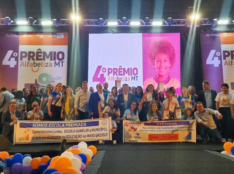 Escola de Primavera é uma das premiadas na 4ª edição do Prêmio Alfabetiza MT