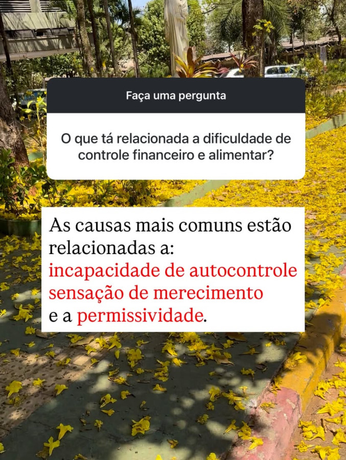 Dificuldade em controle administrativo e alimentar pode estar ligada a fatores emocionais e psicológicos
