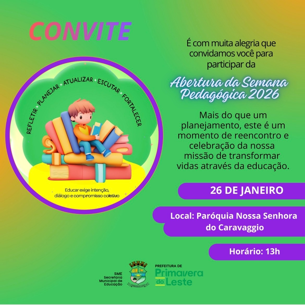 SEMANA PEDAGÓGICA 2026 REÚNE EDUCADORES E REFORÇA PLANEJAMENTO DO ANO LETIVO EM PRIMAVERA DO LESTE