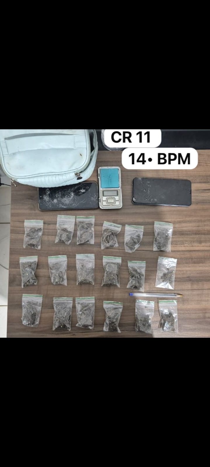 Uma ação da Polícia Militar de Mato Grosso resultou na apreensão de drogas e na condução de uma adolescente na noite deste domingo (22), em Primavera do Leste.